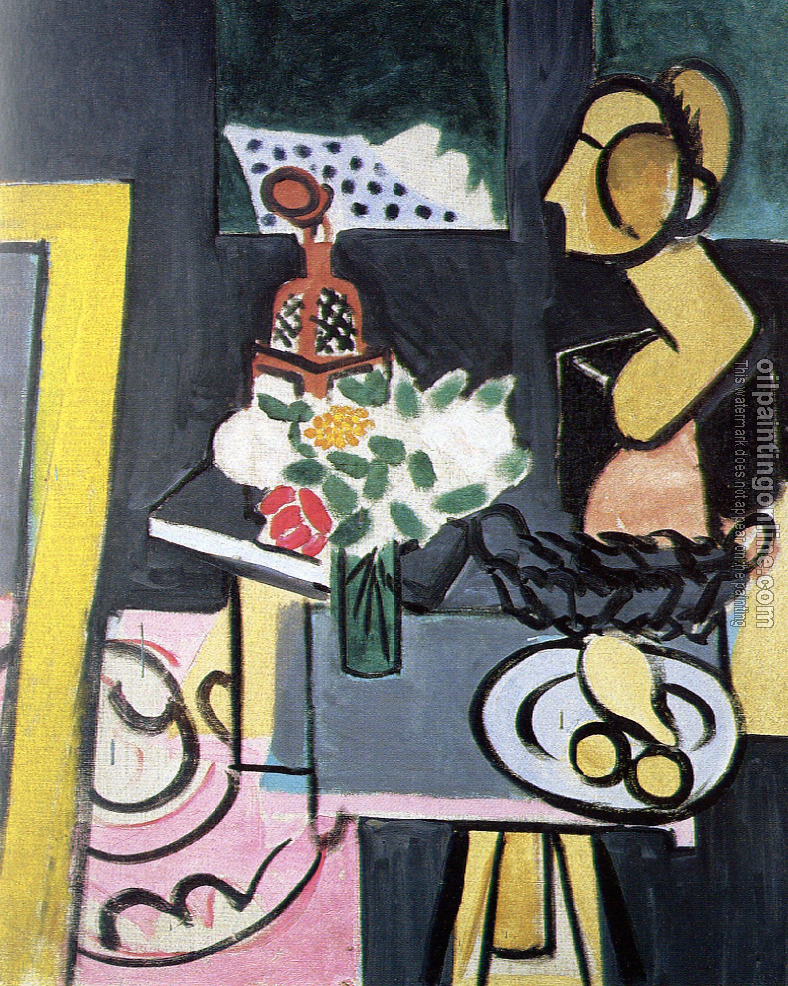 Matisse, Henri Emile Benoit - still life with a plaster bust